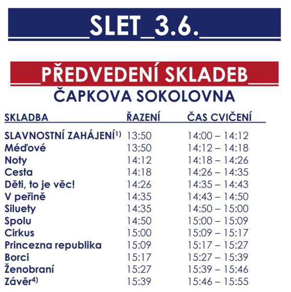 sletové skladby
