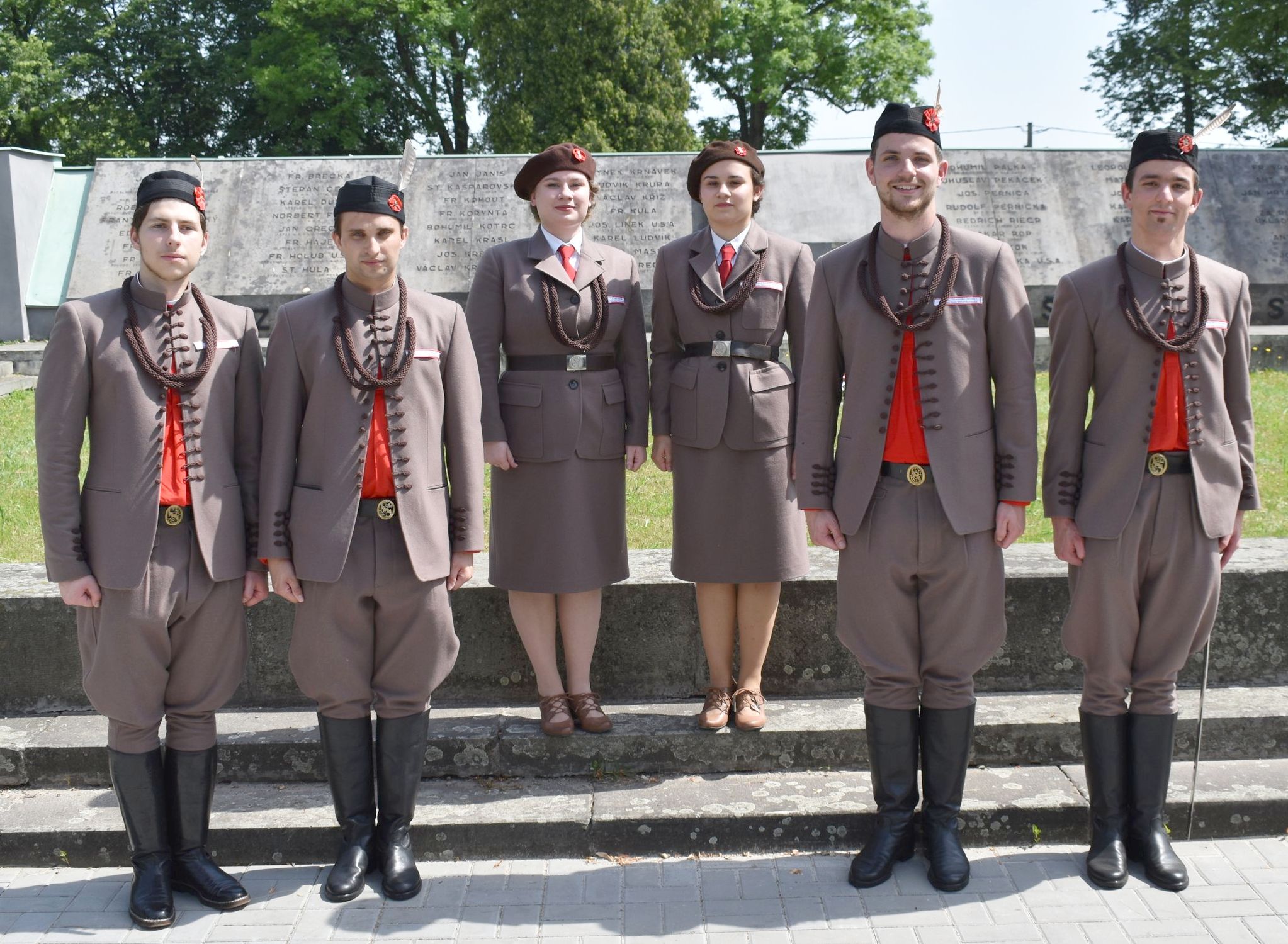 Sokolské kroje župy Moravskoslezské